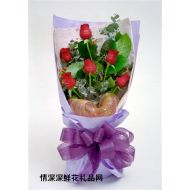 礼盒花束,个性红玫瑰花束6